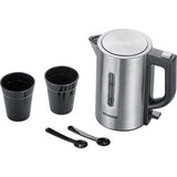 Severin wk3647 mini rejsekedel 0,5l 1100w rustfrit stål sort