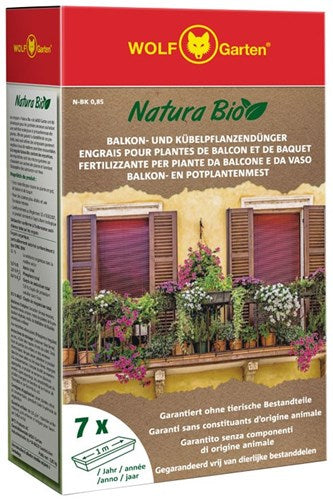 Wolf garten natura økologisk altan og potteplante gødning n-bk 0,85 - 3856505