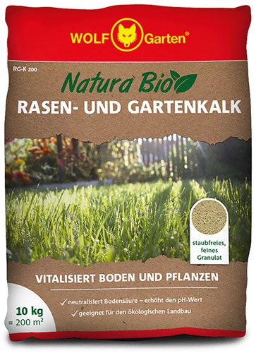 Wolf garten natura bio græsplæne havelime 10kg rg-k 200 - 3836555