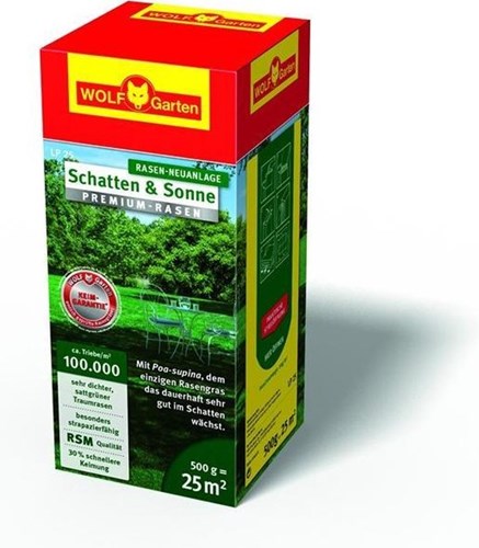 Wolf garten premium græsplæne 500gr lp 25 - 3820425