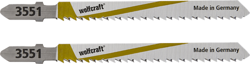 Wolfcraft stiksavklinge | hcs | l=100mm | t-schaft | 2 stk - 3551000