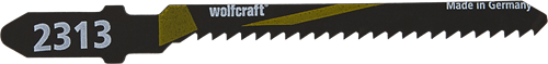 Wolfcraft stiksavklinge | hcs | l=76mm | t-schaft | 2 stk - 2313000