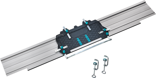 Wolfcraft - universal styreskinne til rundsav 1450mm - savføring - fks 145 styresystem til dyksav - 6913000