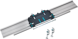 Wolfcraft - universal styreskinne til rundsav 1450mm - savføring - fks 145 styresystem til dyksav - 6913000