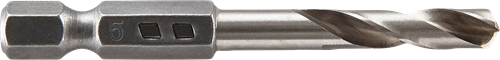 Wolfcraft spiralboremaskine | hss grund | 6-sidet | ø5,0 x 59mm | 1 stk - 7259000