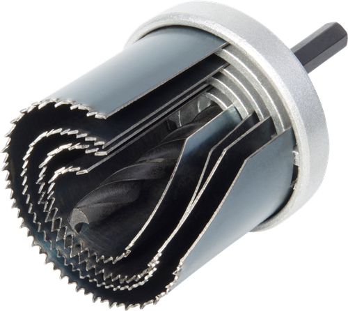 Wolfcraft standard hulsavsæt | ø25, 35, 43, 53mm | 1 sæt - 8917000