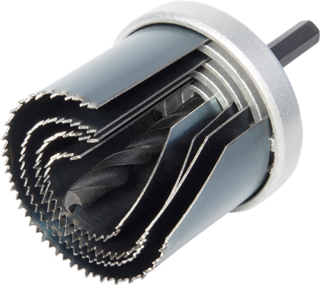 Wolfcraft standard hulsavsæt | ø25, 35, 43, 53mm | 1 sæt - 8917000