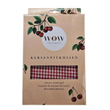 Wow cherry pit pude 20x30cm rød-hvid