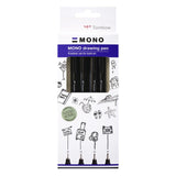 Tombow • mono tegnepen fed sæt, 4x
