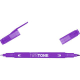Tombow • twintone to-tip børstepen violet
