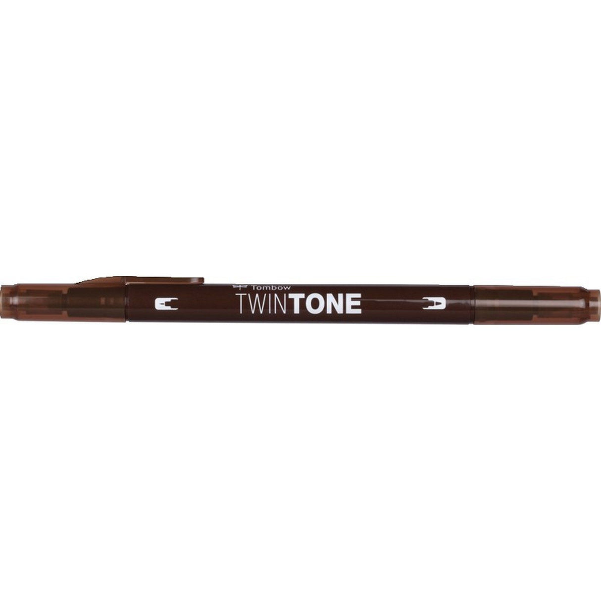 Tombow • twintone dual-tip brushpen chokolade