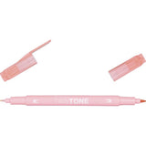 Tombow • twintone to-tip børstepen ferskenrosa