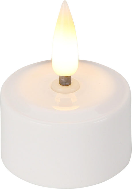 Home styling fyrfadslys refill sæt LED 4-delt ekskl. oplader