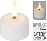 Home styling genopladeligt LED fyrfadslys sæt 4-delt ã˜4cm