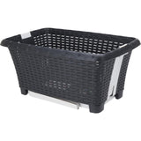 Excellent houseware wasmand met poten 60x40x60cm antraciet