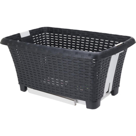Excellent houseware wasmand met poten 60x40x60cm antraciet