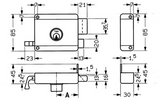 Yale 634-635 oplegslot | 1 toers met vaste buitencilinder | dm 60mm | draairichting 2. - 7225123