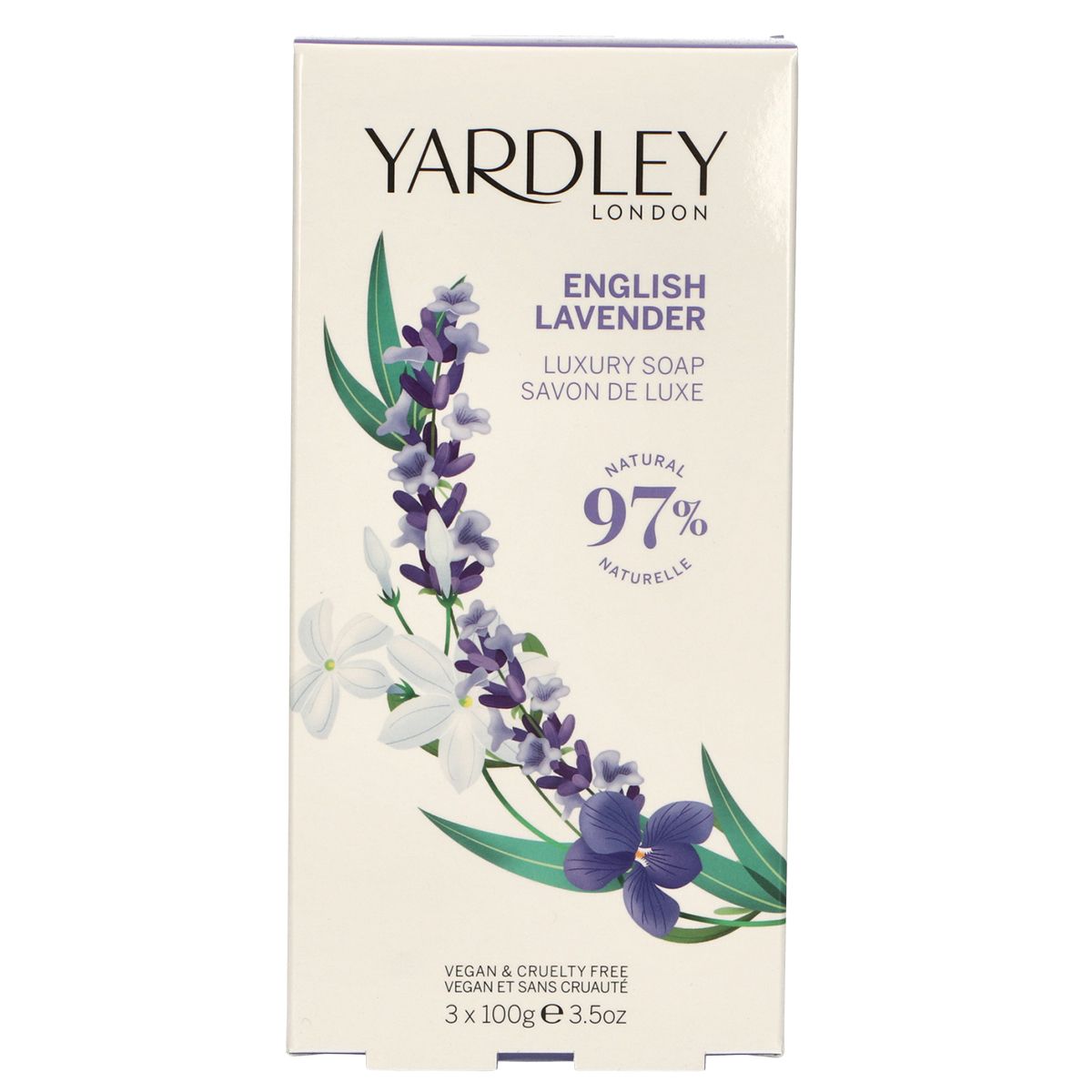 Yardley london engelsk lavendelsæbe 3x100gr.