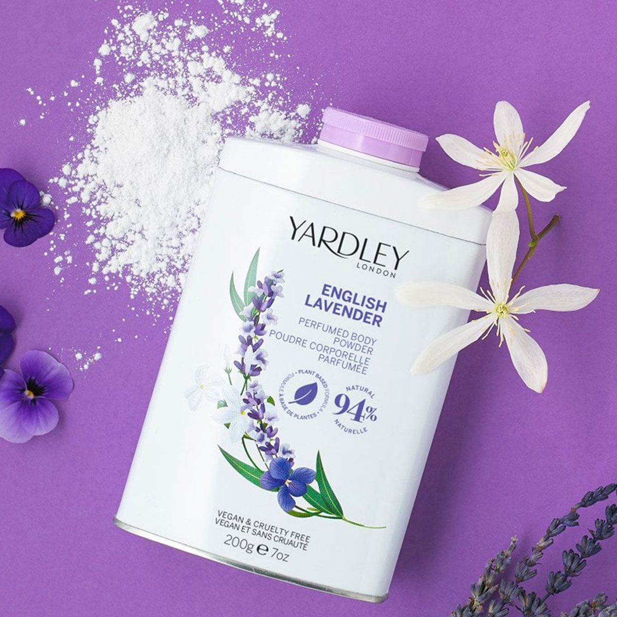 Yardley london engelsk lavendel talkum 200gr.