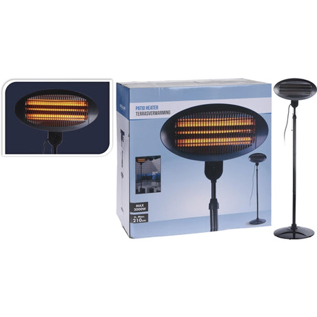 Pro haveterrassevarmer stående 2000w