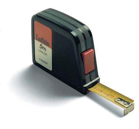 Lufkin målebånd 5mtr 19mm sort
