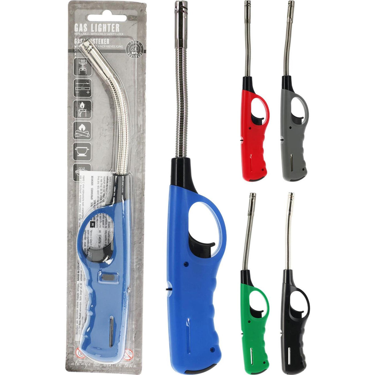Aansteker flexibel 27,5cm 5 assorti