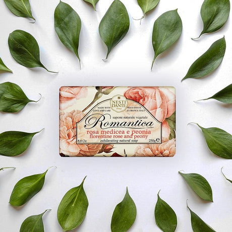 Nesti dante romantica rose pæon sæbe 250gr.