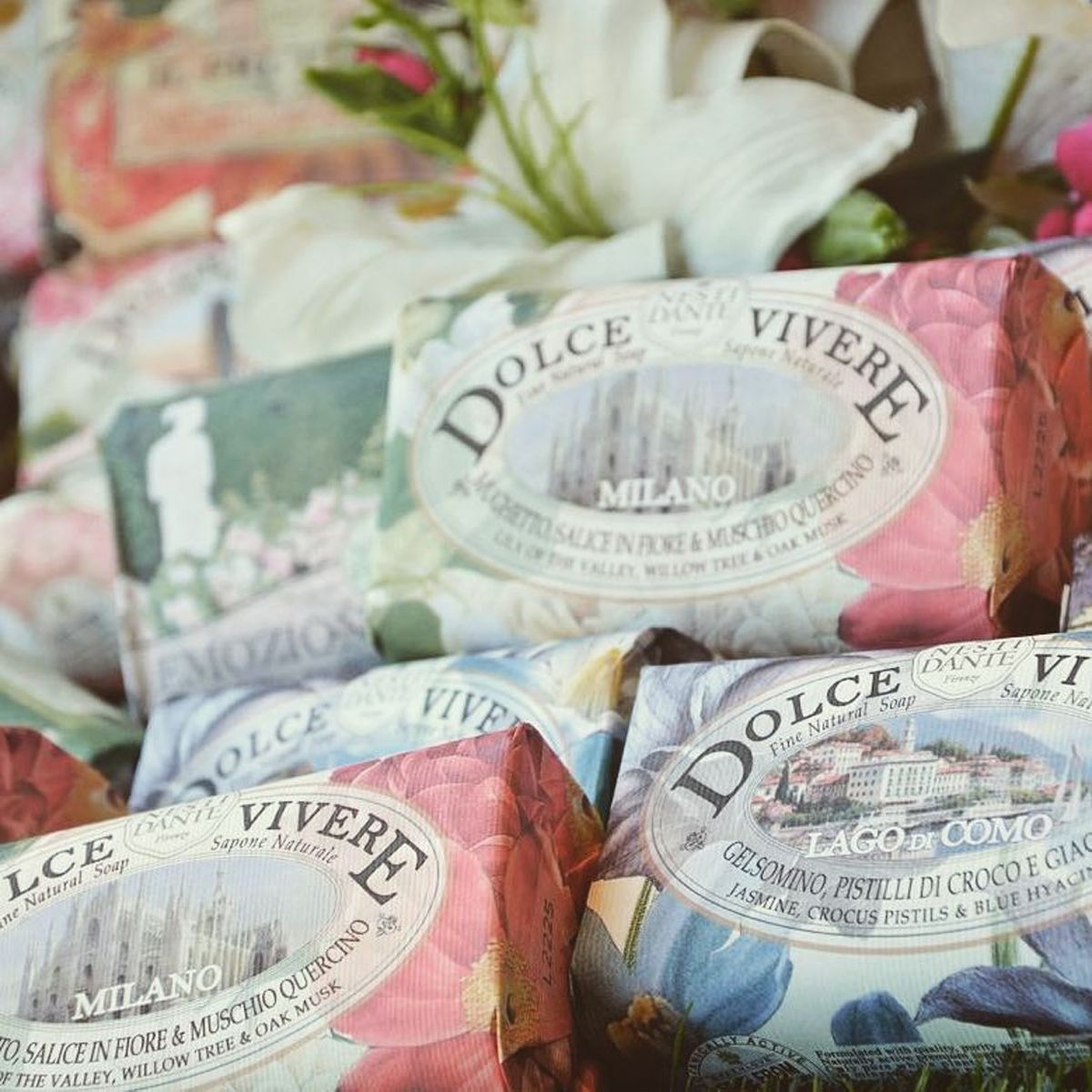 Nesti dante dolce vivere lago di como sæbe 250gr.