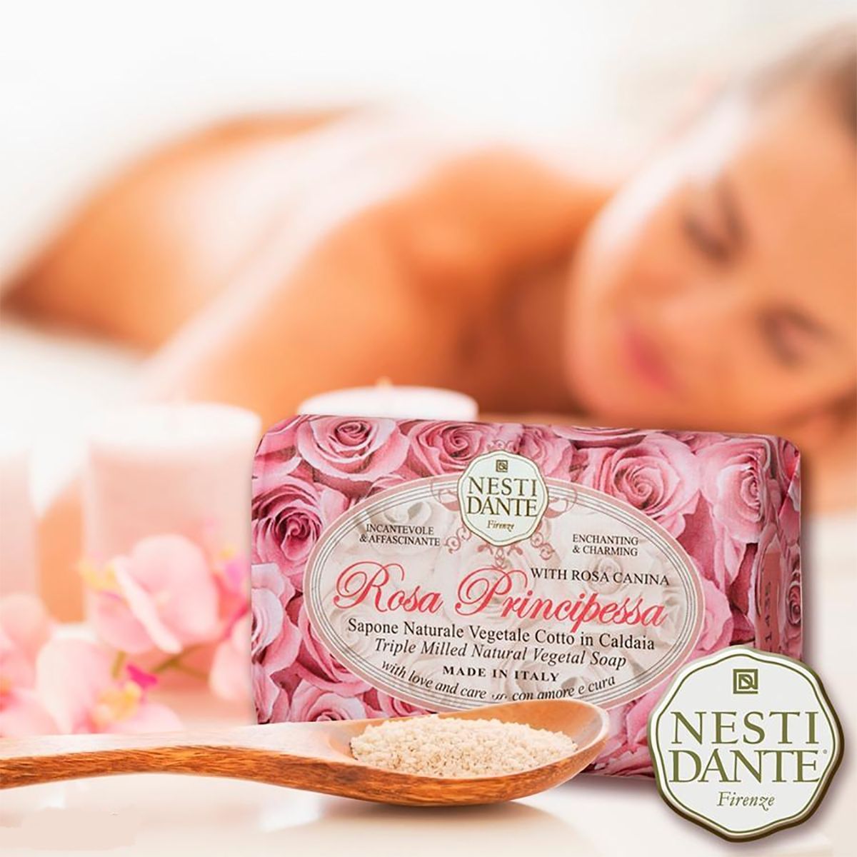 Nesti Dante Rosa Prinsensa sæbe 150gr.