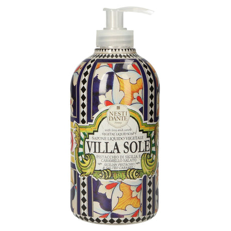 Nesti dante villa sål sæbe pistacchio di sicilia e caramello salato sæbepumpe 500ml