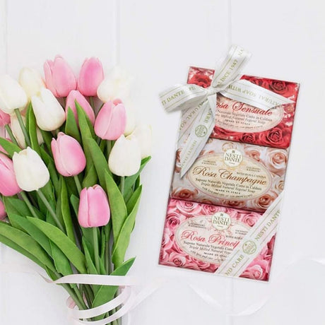 Nesti dante gavesæt sæbe rosa 3x150gr.