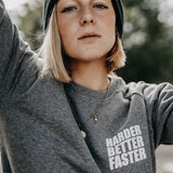 Zena sweater hbf mid heather grey m