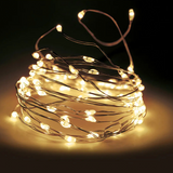 Zilverdraad flashing led ww 100 leds 495cm