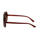 Spectrum solbriller vintage pilot gradient brune damer