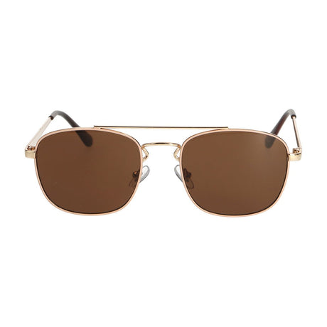 Spectrum solbriller pilot firkantede pink metal brune damer