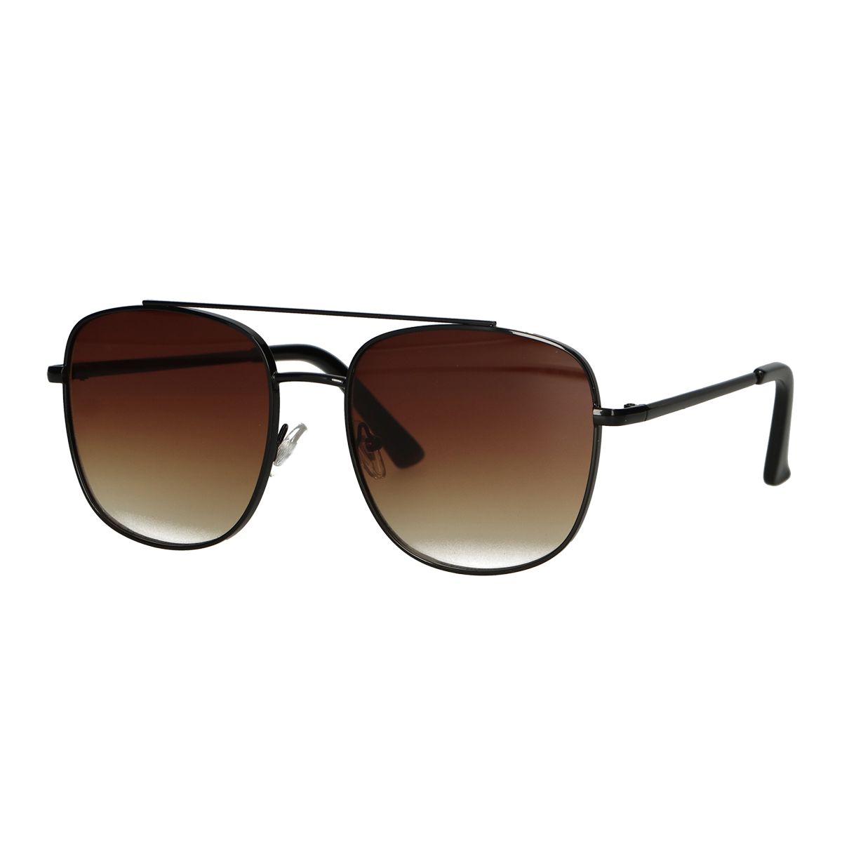 Spectrum solbriller aviator sort brun glas herre