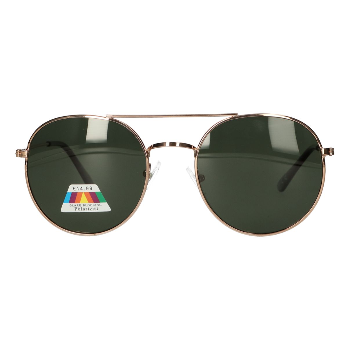 Spectrum polariserede solbriller pilotgrønt glas unisex