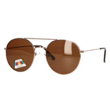 Spectrum polariserede solbriller pilot brun glas unisex