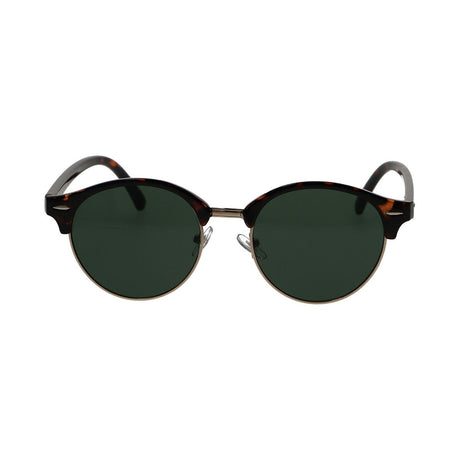 Spectrum solbriller club rund havana guldgrøn unisex
