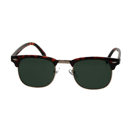 Spectrum solbriller club square havana guldgrøn unisex