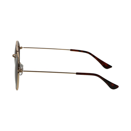 Spectrum solbriller rund guld metal brun unisex