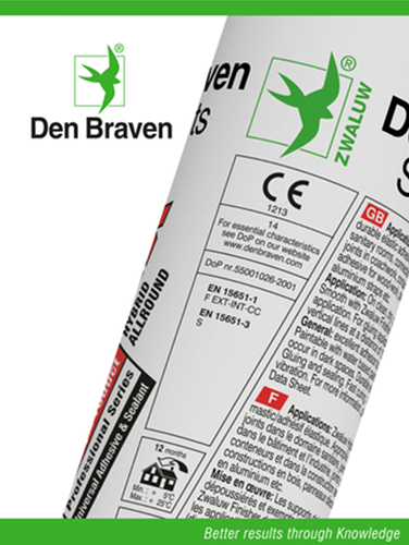 Den braven zwaluw hybrifix 290ml bruin - 10620200 - 10620200