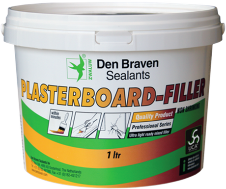 Den braven zwaluw plasterboard-filler 310ml wit - 11221202 - 11221202