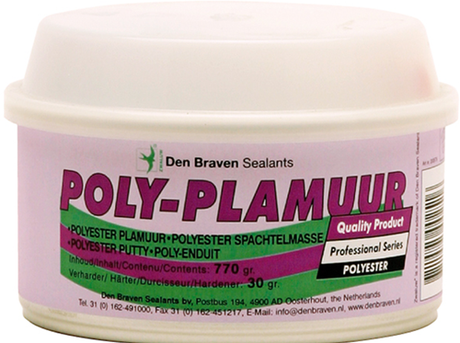 Den braven zwaluw polyplamuur | 2-componenten plamuur | 2 kg | wit - 200580