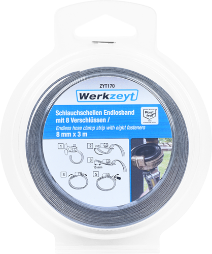 Werkzeyt slangklem oneindig 8mmx3m - zyt170
