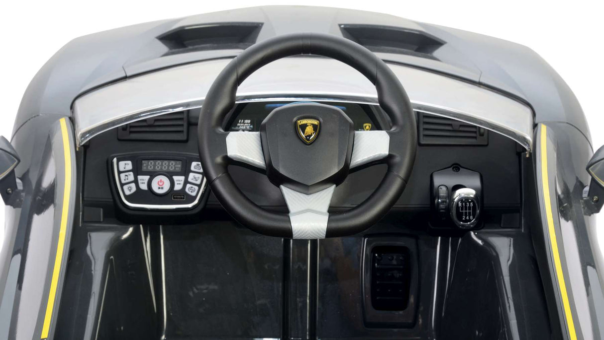 Lamborghini Centenario grå elbil med fjernbetjening 12 volt