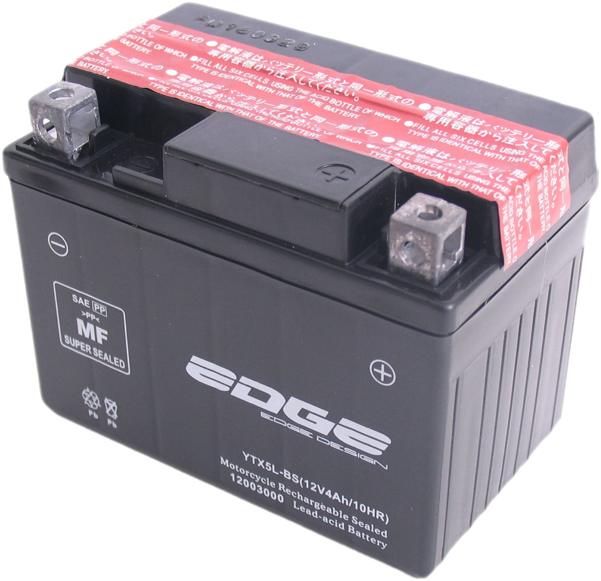 Kantbatteri CTX5-lbs med syrepakke (11 x 7 x 8,5 cm)
