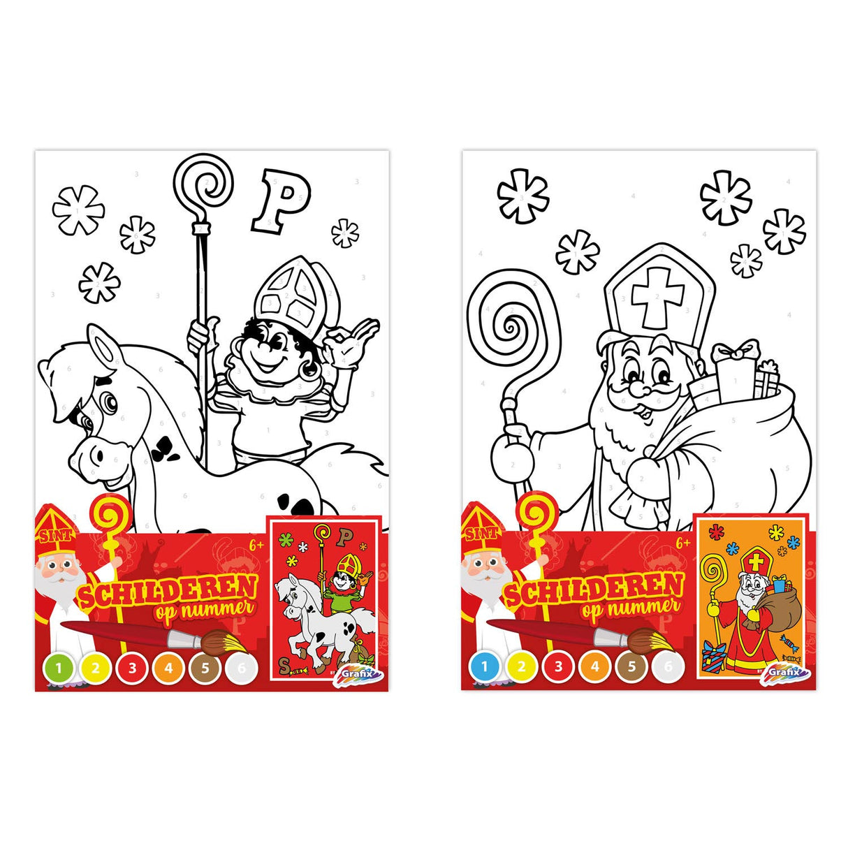 Creative Craft Group Maleri på nummer Sinterklaas