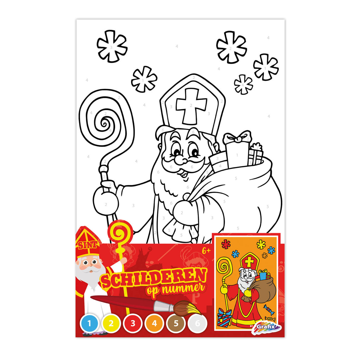 Creative Craft Group Maleri på nummer Sinterklaas