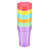 Plastik drikkekop med halm 387 ml, 6 ..